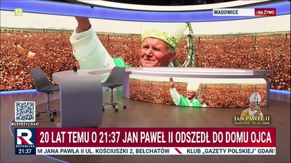TV Republika - Oddanie hołdu św.  Janowi Pawłowi II w 20. rocznicę śmierci (02. 04. 2025, 21:37)