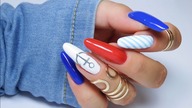 Simply marine nails art tutorial