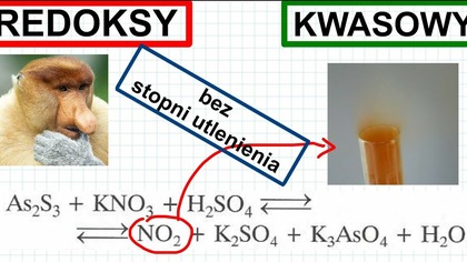 REDOX KWASOWY As2S3+KNO3+H2SO4  NO2+K2SO4+K3AsO4+H2O