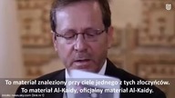 Prezydent Izraela ujawnia dowody! AL-Kaida brała udział w ataku na Izrael