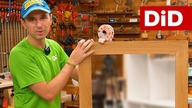 884.  Rustykalna dębowa rama do lustra DIY