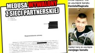 I Wojna Youtubowa !  MEDUSA Wywalony z sieci Partnerskiej + Kara za Atak na Magicala