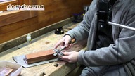 024. Ostrzenie dlut i noży strugów na kamieniach wodnych cz. 1