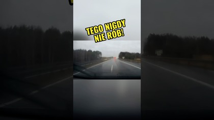 Auto na lewym pasie?! O włos od tragedii  #wypadek #droga #bezpieczenstwo #dashcam #road #driving