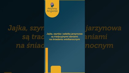 POLSKIE potrawy wielkanocne PO ANGIELSKU #naukaangielskiego #shorts