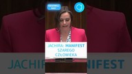 MANIFEST SZAREGO CZŁOWIEKA w Sejmie - Klaudia Jachira #shorts