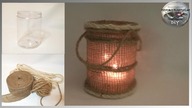 Jak łatwo zrobić jutowy lampion ze słoiczka - Pomysły Plastyczne DiY