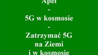Apel - 5G w kosmosie - Zatrzymać 5G na Ziemi i w kosmosie