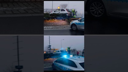 19 latek zaparkował na rondzie #subskrybuj