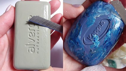 Soap Carving ASMR Relaxing Sounds no talking Satisfying ASMR Video