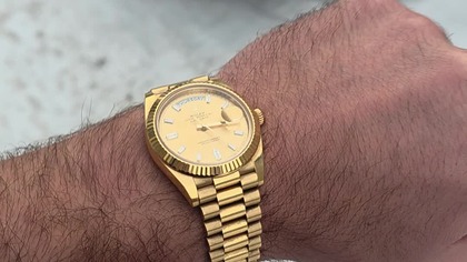 porsche 911 cabrio 992 rolex gold presidential