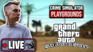  PIERWSZY LIVE W TYM ROKU!  SAN ANDREAS STORIES  ZŁODZIEJ SYMULATOR  | Asasyn08 [NA ŻYWO]