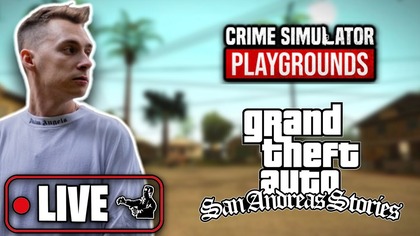  PIERWSZY LIVE W TYM ROKU!  SAN ANDREAS STORIES  ZŁODZIEJ SYMULATOR  | Asasyn08 [NA ŻYWO]
