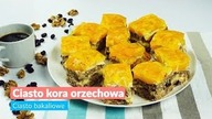 Kora orzechowa z brzoskwiniami