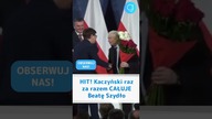 HIT! Kaczyński raz za razem CAŁUJE Beatę Szydło #shorts