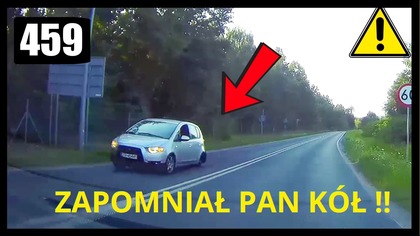 Kierowca jadący bez tylnych kół