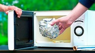 FOIL BALL VS MICROWAVE!  8 AMAZING Experiments