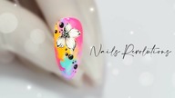 Flower nails art tutorial step by step