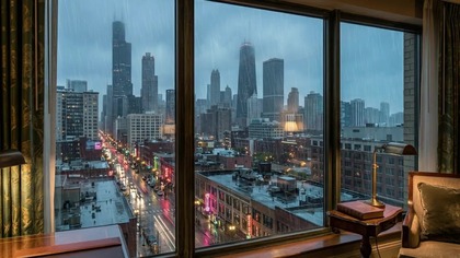 12H Luxury Hotel Rain in Chicago &bull; Deep Sleep City Ambience