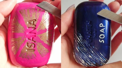 Soap Carving ASMR Relaxing Sounds no talking Satisfying ASMR Video