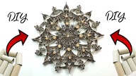 Piękna dekoracja z recyklingu! Mandala, wianek z rolek po papierze DIY Jak zrobić?