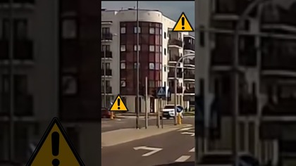 Wymuszenie pierwszeństwa, niewiele brakowało od kolizji #rikordwidjo #shorts