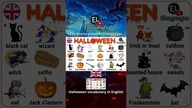  Halloween Vocabulary in English  #halloween #learnenglish #shorts