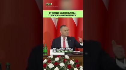 Czy Nawrocki usiadłby do stołu z Putinem? #shorts