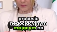 PREMIER WŁOCH MELONI DZIĘKUJE POLSCE I POLAKOM!