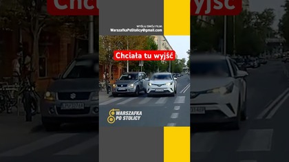 Czy wysiadanie w takim miejscu to dobry pomysł? #warszawa #kierowca #kolizja #prawojazdy