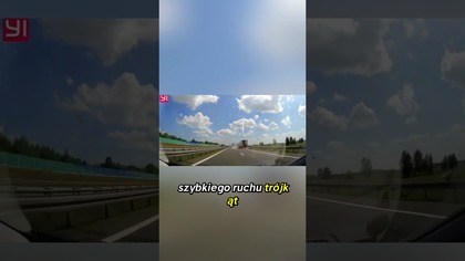 Trójkąt może uratować życie!  Ta ciężarówka nie zdążyła #droga #wypadek