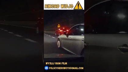 Szok! Kierowca Alfy prawie doprowadza do wypadku #polscykierowcy #alfa #romeo #polskiedrogi #shorts