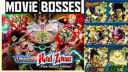 Movie bosses team vs raditz ultimate red zone pure saiyans edition dbz dokkan battle