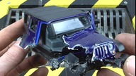 Burago Models: Jeep Wrangler,  Mini Cooper Carbio and Mercedes CL 500 vs Shredding Machine