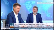 Janusz Palikot vs.  Ryszard Petru w "Po pierwsze gospodarka"/Polsat NEWS2