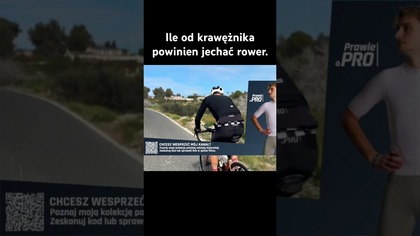 Ile od krawężnika powinien jechać rower.  #kolarstwo #cycling