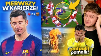 PIERWSZY SAMOBÓJ Lewandowskiego w karierze! Polak ODKUPIŁ WINY! PODPALONY pomnik Cristiano Ronaldo
