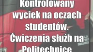 Kontrolowany wyciek na oczach studentów.  Ćwiczenia służb na Politechnice Lubelskiej