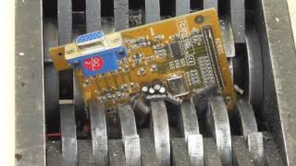 Electronic Components vs Shredder  Satisfying Destruction!