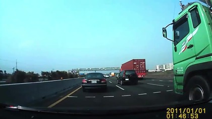 Wypadek na autostradzie w Tajwanie
