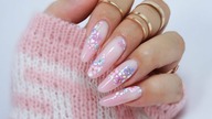 delicate flowers nails art tutorial /Elisium Nails