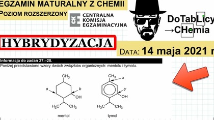 Poniżej przedstawiono wzory dw&oacute;ch związk&oacute;w organicznych: mentolu i tymolu ZADANIE 27 I 28 CKE 2021 MAJ 