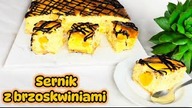 SERNIK Z BRZOSKWINIAMI I POLEWĄ CZEKOLADOWĄ na świąteczny i niedzielny stół