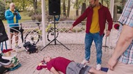 UWAGA EGZORCYZM - uwalnianie od złych duchów w parku | Tomasz Dorożała | Dotyk Nieba Gdańsk 21. 08. 22
