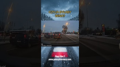 Równocześnie na środkowy pas  czyja wina?  #kolizja #prawojazdy #ruchdrogowy