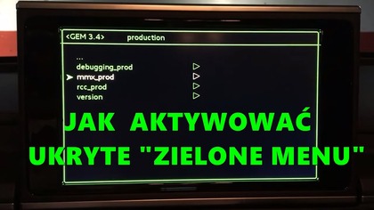 JAK AKTYWOWAĆ UKRYTE ZIELONE MENU MMI MIB2 AUDI A6 C7 A7 (Green Menu activation VCDS) #audi #vcds