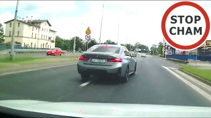 Poganiacz w BMW na OPP wyhamowuje kierowce #2261 Wasze Filmy