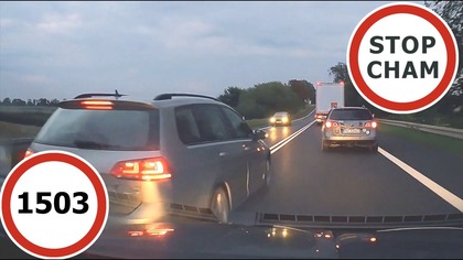 Stop Cham #1503 - Niebezpieczne i chamskie sytuacje na drogach