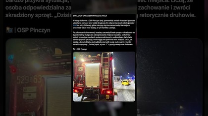 Okradli strazakow  #subskrybuj #news