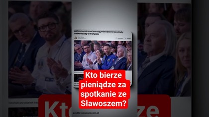 Prawda o pieniądzach za spotkanie ze Sławoszem
